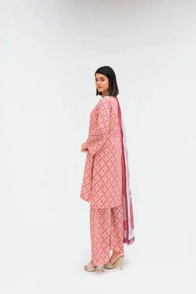 Unstitched Lawn 3 Piece Suit – Elegant Printed Shirt, Trouser & Dupatta by Samifa. - Samifa.