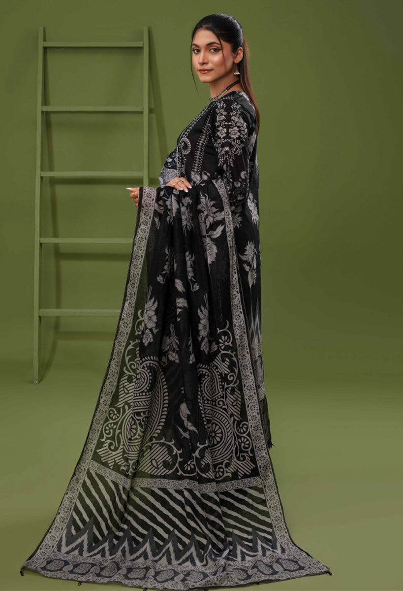 Unstiched Digital Printed Lawn 3pc Manar-A-10  (Fiza Noor Brand)